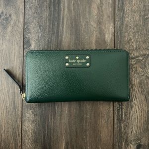 Dark Green Kate Spade Wallet